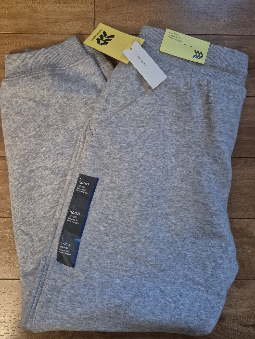Boys Pair Of Target All In Motion Fleece Joggers Size Lrg (10/12)New With Tags